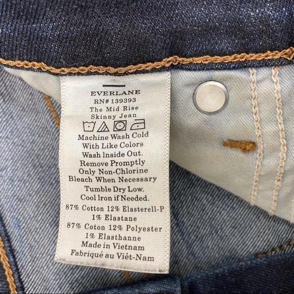 Everlane “The Mid-Rise Skinny Jean” Medium Wash - Picture 10 of 15